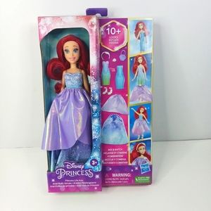Disney Princess Girl Action Figure Life Ariel Mix & Match 10 Looks 7 Accessories